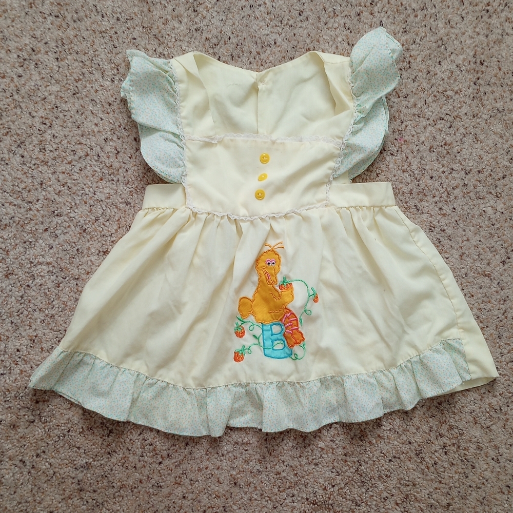 Vintage Handmade Sesame Street Big Bird Dress